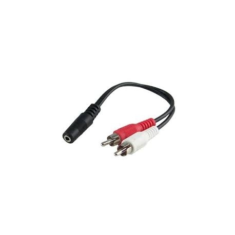 Stereo audio redukcia 3,5mm Stereo Jack F - CINCH M x2