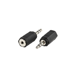 Stereo audio adaptér  3,5mm JACK M - 2,5mm JACK F