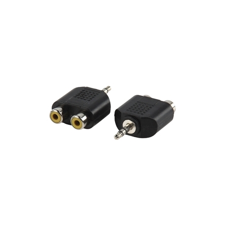 Stereo redukcia audio stereo Jack 3,5mm M - 2xCINCH F
