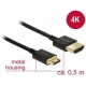 Kábel HDMI A - HDMI Mini-C 3D 4K norma HDMI 2.0