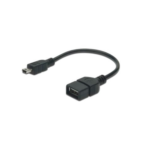 USB redukcia AF - USB mini 5pin M normy  USB 2.0 - zapojenie OTG