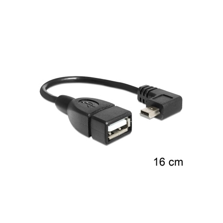 USB redukcia AF - USB Mini 5pin M pravouhlý norma USB 2.0 OTG