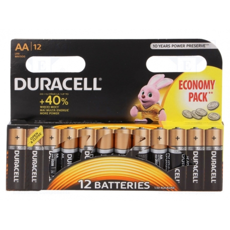 Batérie Duracell  Alkalické AA 12ks