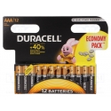 Batérie Duracell Alkalické AAA 12ks