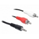 Prepojovací kábel stereo Jack 3.5 M / 2x CINCH M