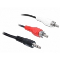 Prepojovací kábel stereo Jack 3.5 M / 2x CINCH M