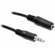 Predlžovací kábel audio stereo Jack 3,5mm  M/F