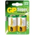 Batéria GP Super D, LR20, veľké mono, Alkalická, 1.5V