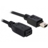 Predlžovací kábel USB mini 5pin M -USB mini 5pin F norma USB 2.0