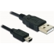 Prepojovací kábel USB AM - USB mini 5pin M norma USB 2.0