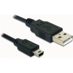 Prepojovací kábel USB AM - USB mini 5pin M norma USB 2.0